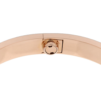 Cartier 18K Pink Gold 4 Diamond LOVE Bracelet 17 7 of 9