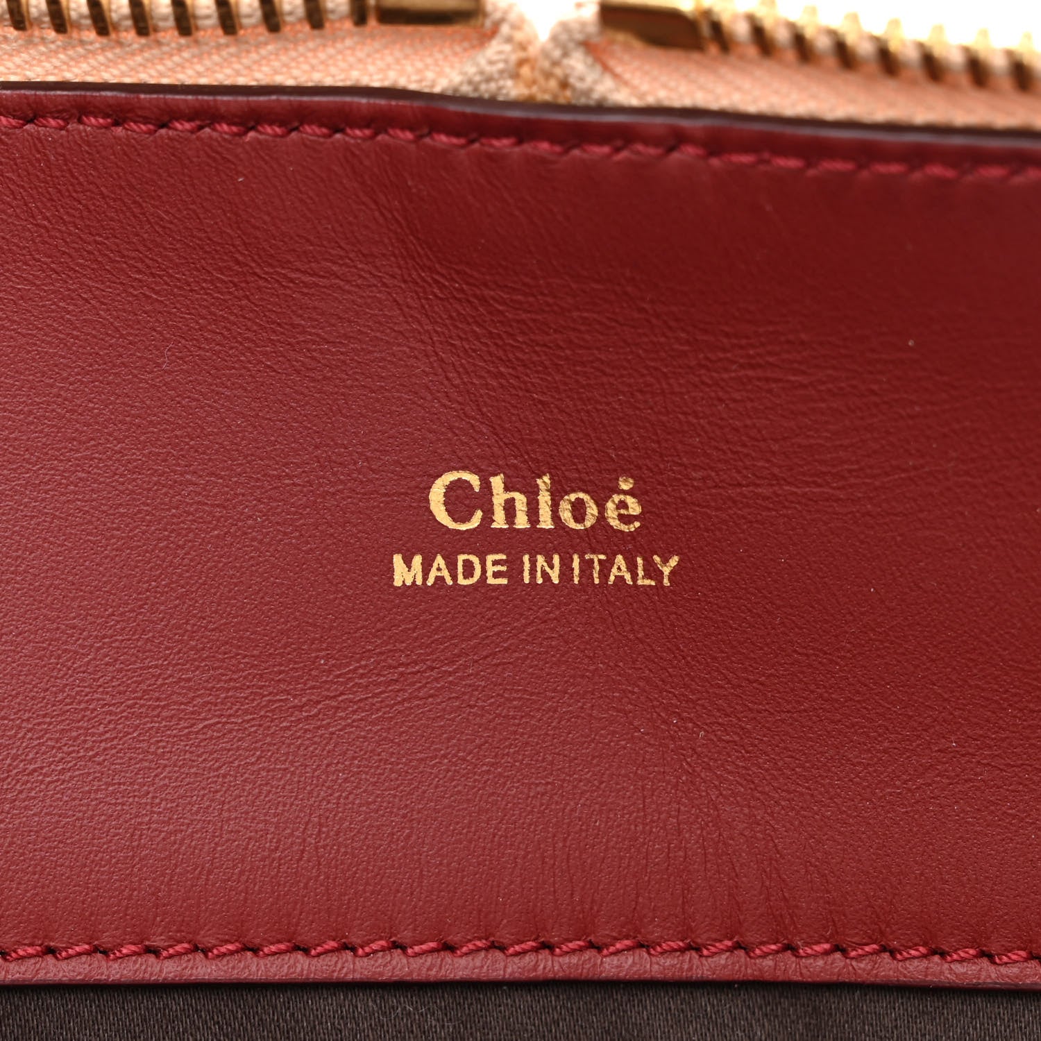 Chloe Smooth Calfskin Medium Baylee Tote Crimson Fig 6 of 10