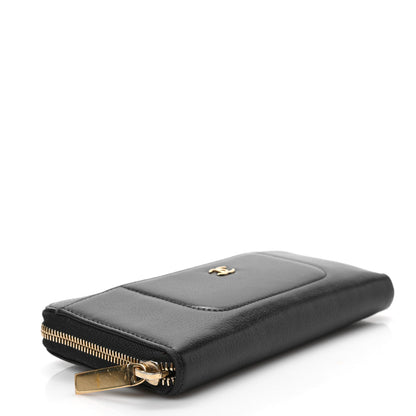 Chanel Grained Calfskin Neo Executive Zip Around Wallet Black 8 of 14