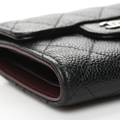 Chanel Caviar Quilted Compact Flap Wallet Black 10 of 12