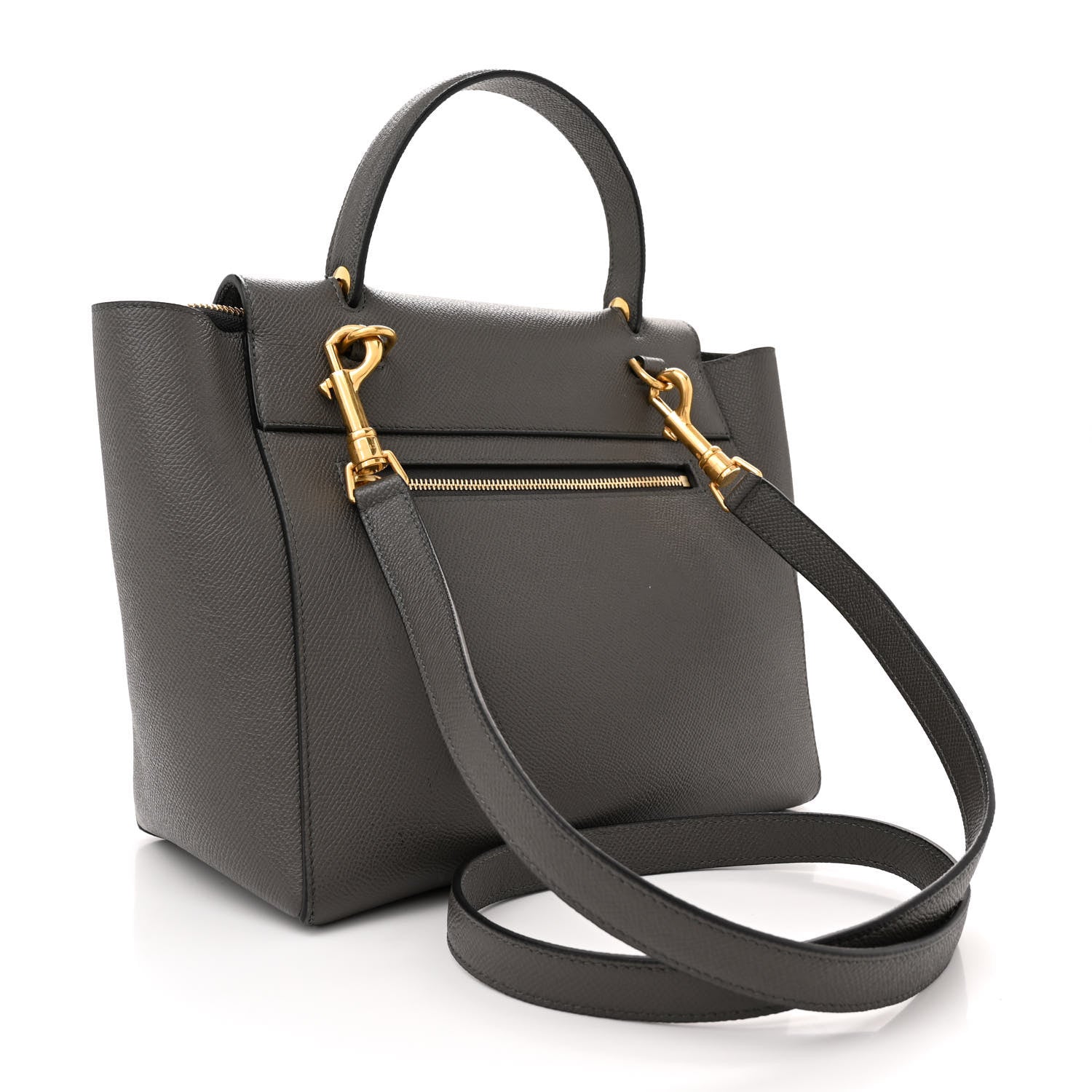 Celine Grained Calfskin Micro Belt Bag Grey 3 of 14