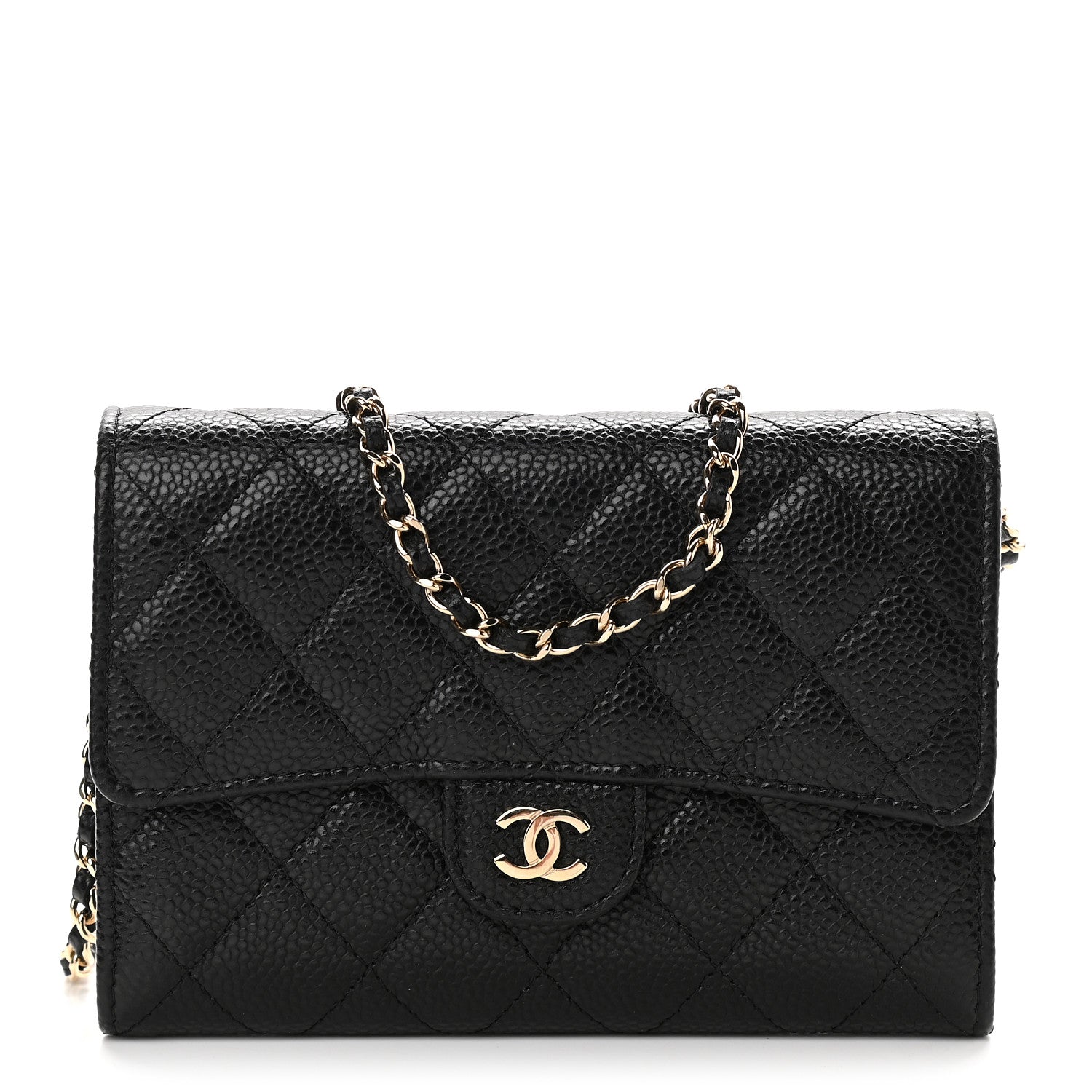 Chanel Caviar Quilted Classic Clutch With Chain Black 1 of 9