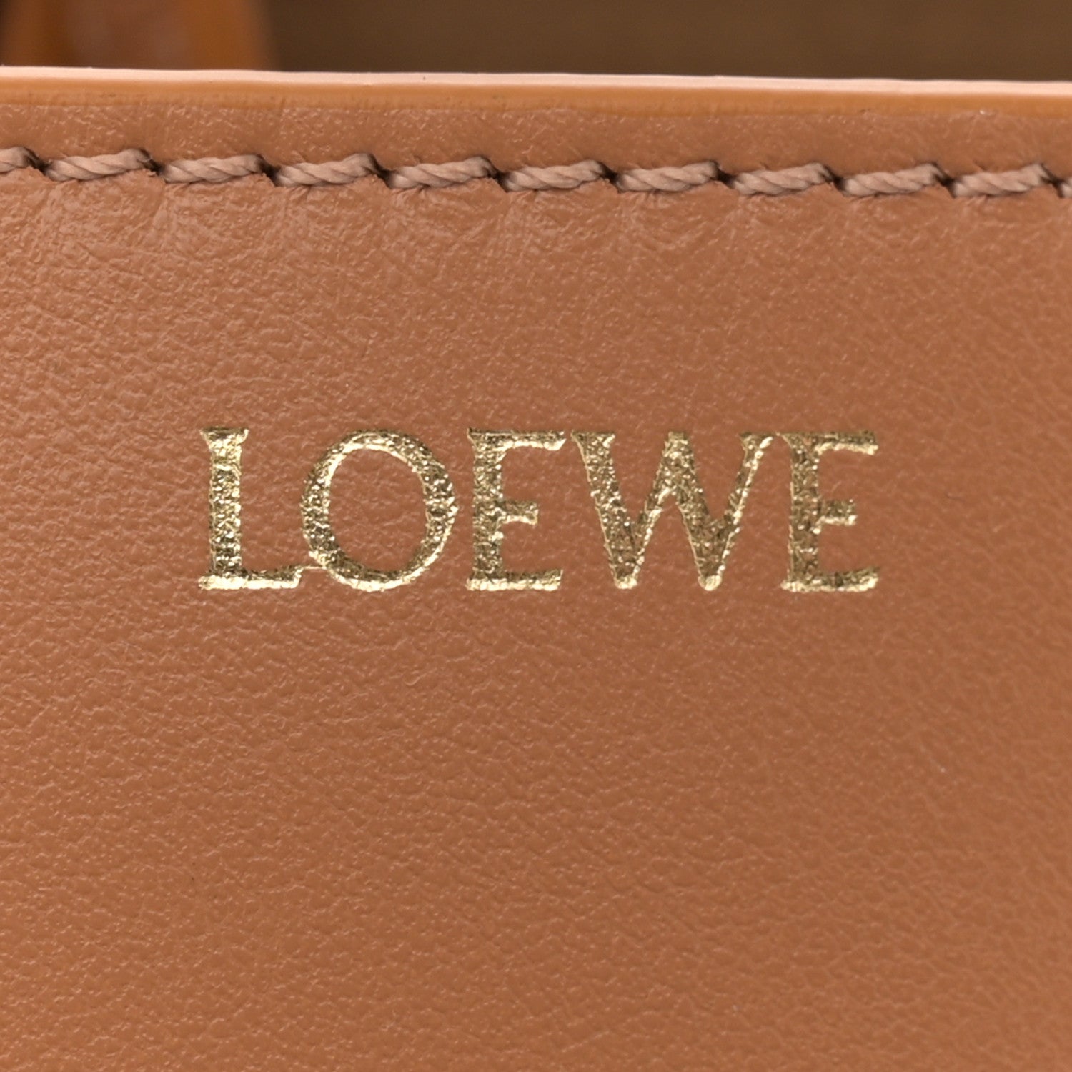 Loewe Shiny Calfskin Mini Puzzle Fold Tote Warm Desert Black 6 of 12