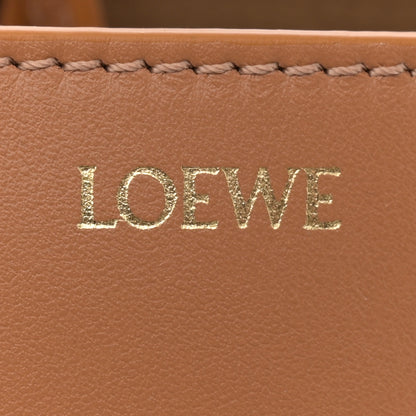 Loewe Shiny Calfskin Mini Puzzle Fold Tote Warm Desert Black 6 of 12