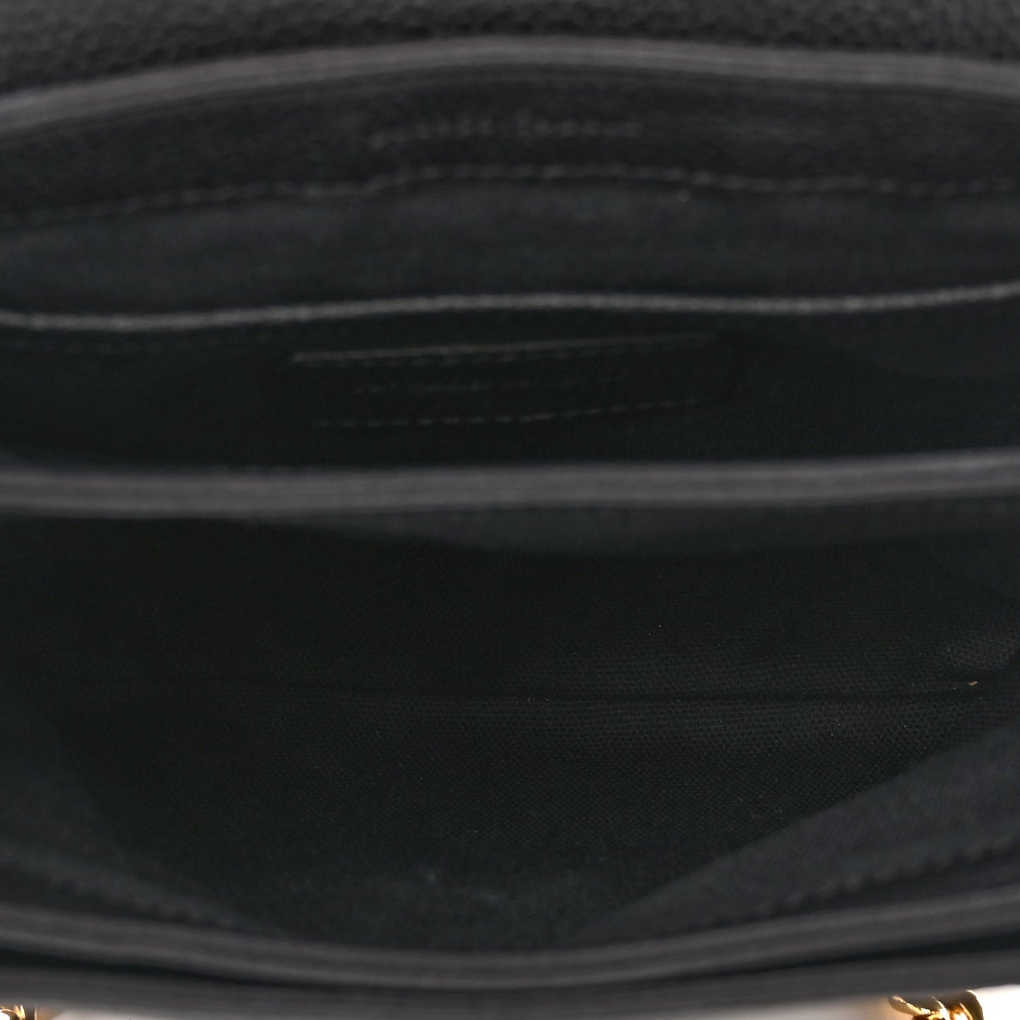 Grained Calfskin Small Skull Crossbody Black