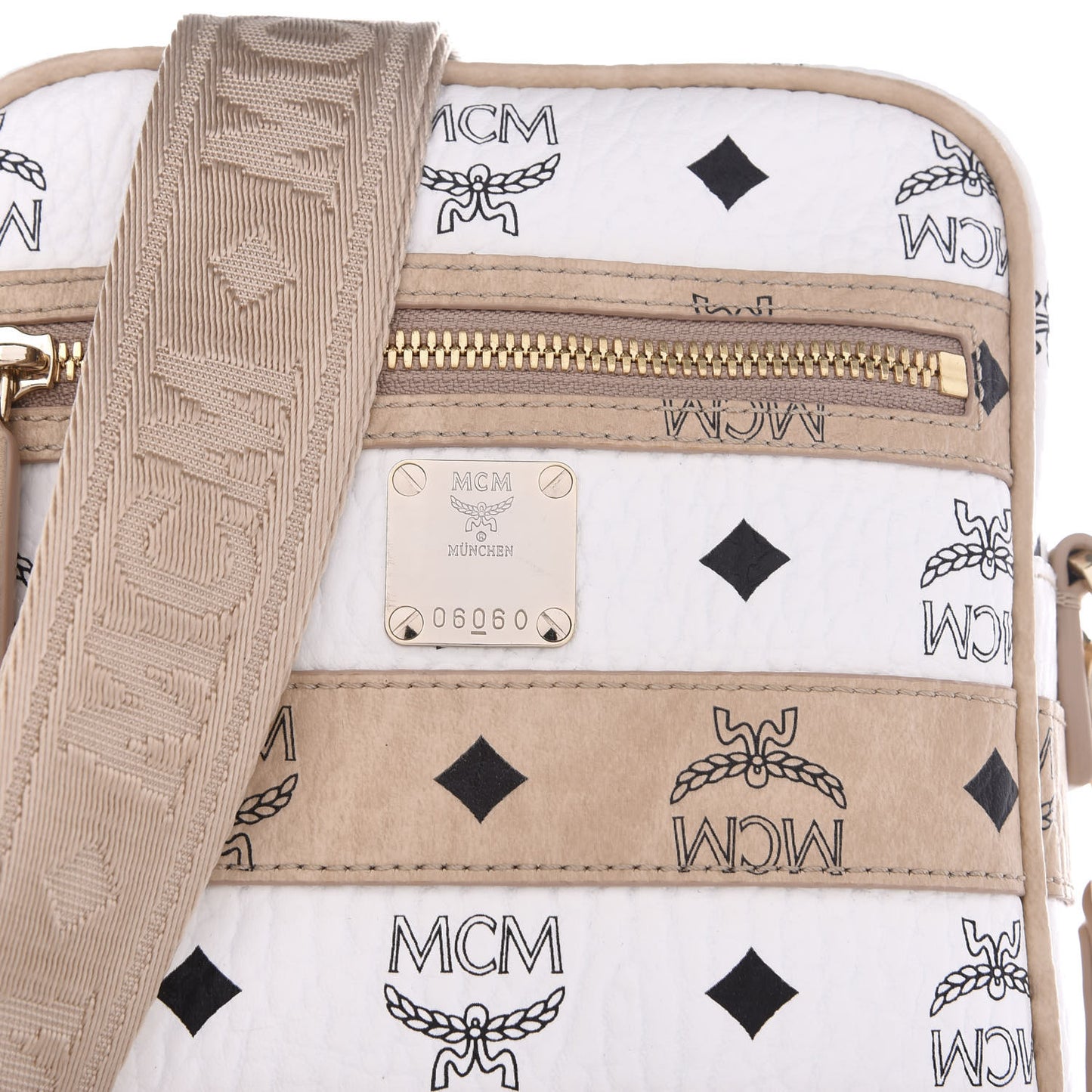 Visetos Spot Crossbody Bag Beige