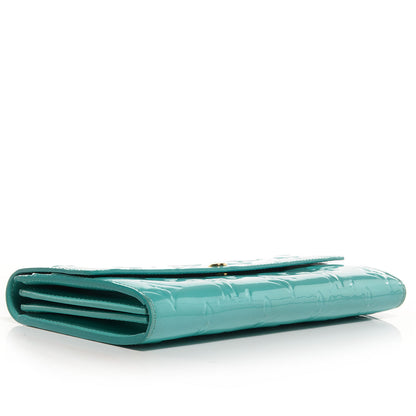 Louis Vuitton Vernis Sarah Wallet Blue Lagon 4 of 8