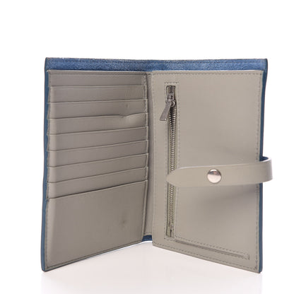 Celine Grained Calfskin Medium Multifunction Strap Wallet Denim 5 of 11
