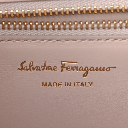 Salvatore Ferragamo Calfskin Sofia Rainbow Top Handle Bag Dark Olive Green 6 of 10