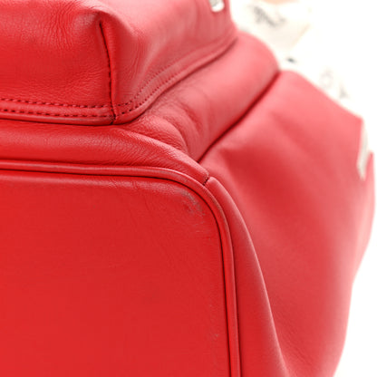 MCM Visetos Chevron Medium Colorblock Stark Backpack Red 10 of 11