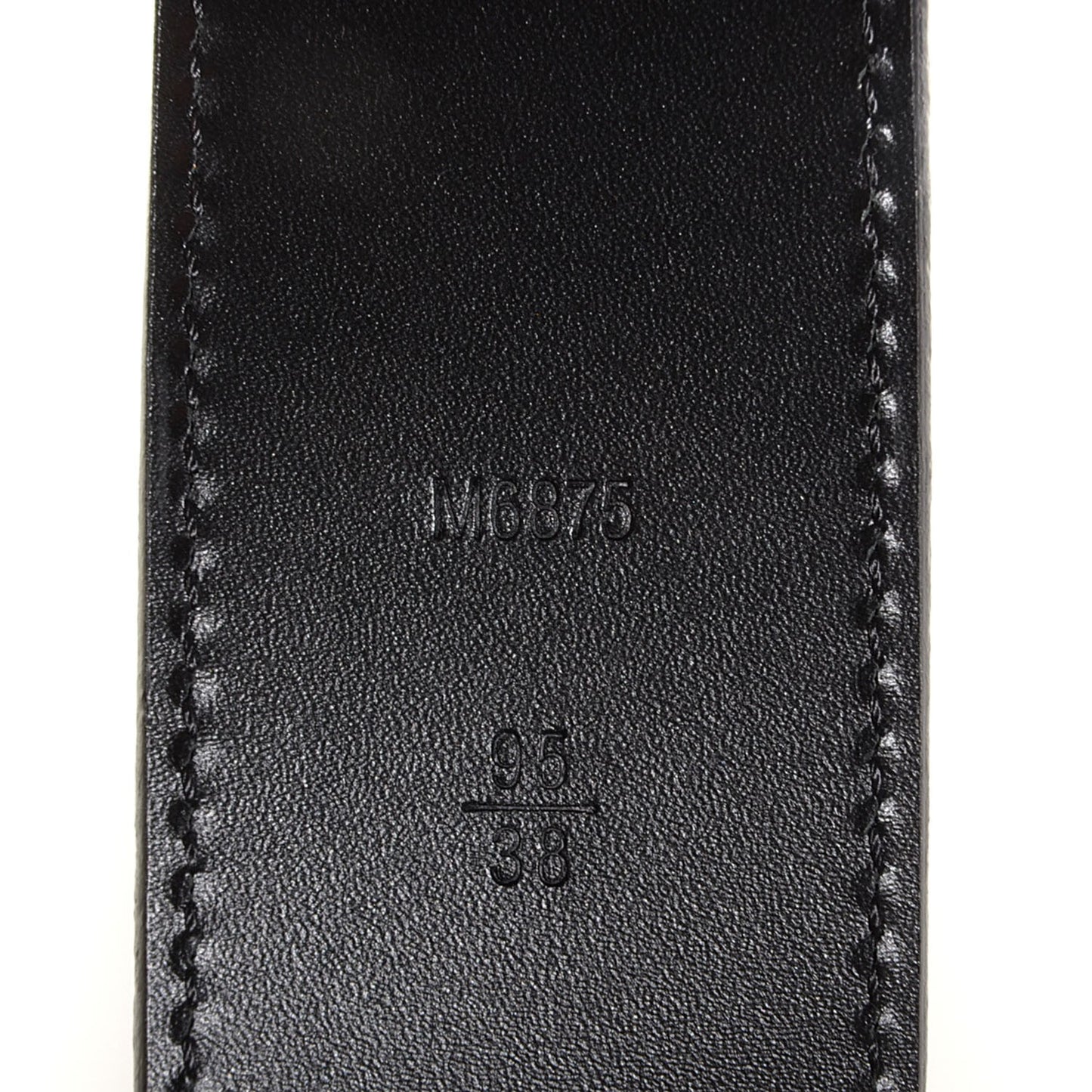 Suede Calfskin Mini Damier LV Initials 40MM Belt 95 38 Carbone