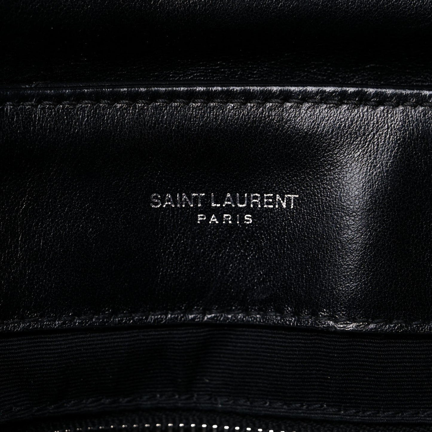 Calfskin Y Quilted Monogram Medium Loulou Chain Satchel Black