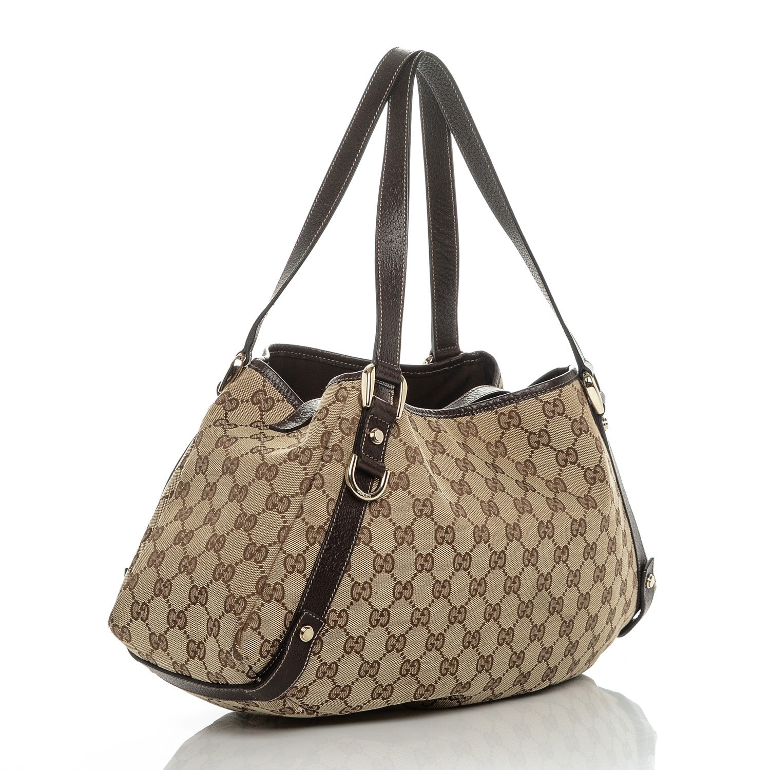 Gucci Monogram Medium Abbey Shoulder Bag Dark Brown 3 of 9