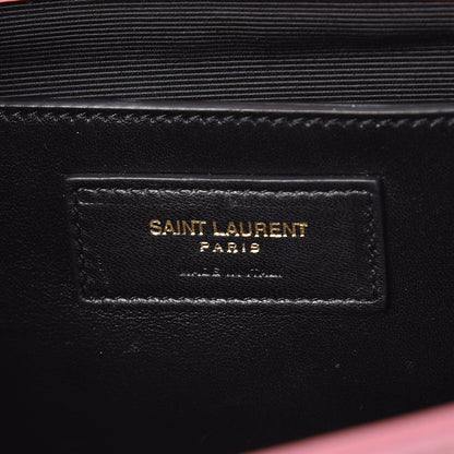 Saint Laurent Grain De Poudre Classic Monogram Cassandre Clutch Pink 6 of 8