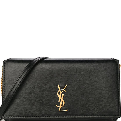 Saint Laurent Smooth Calfskin Monogram Phone Holder Crossbody Black 6 of 9
