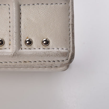 Christian Dior Lambskin Crystal Studded Small Diorama Flap Bag Off White 12 of 21