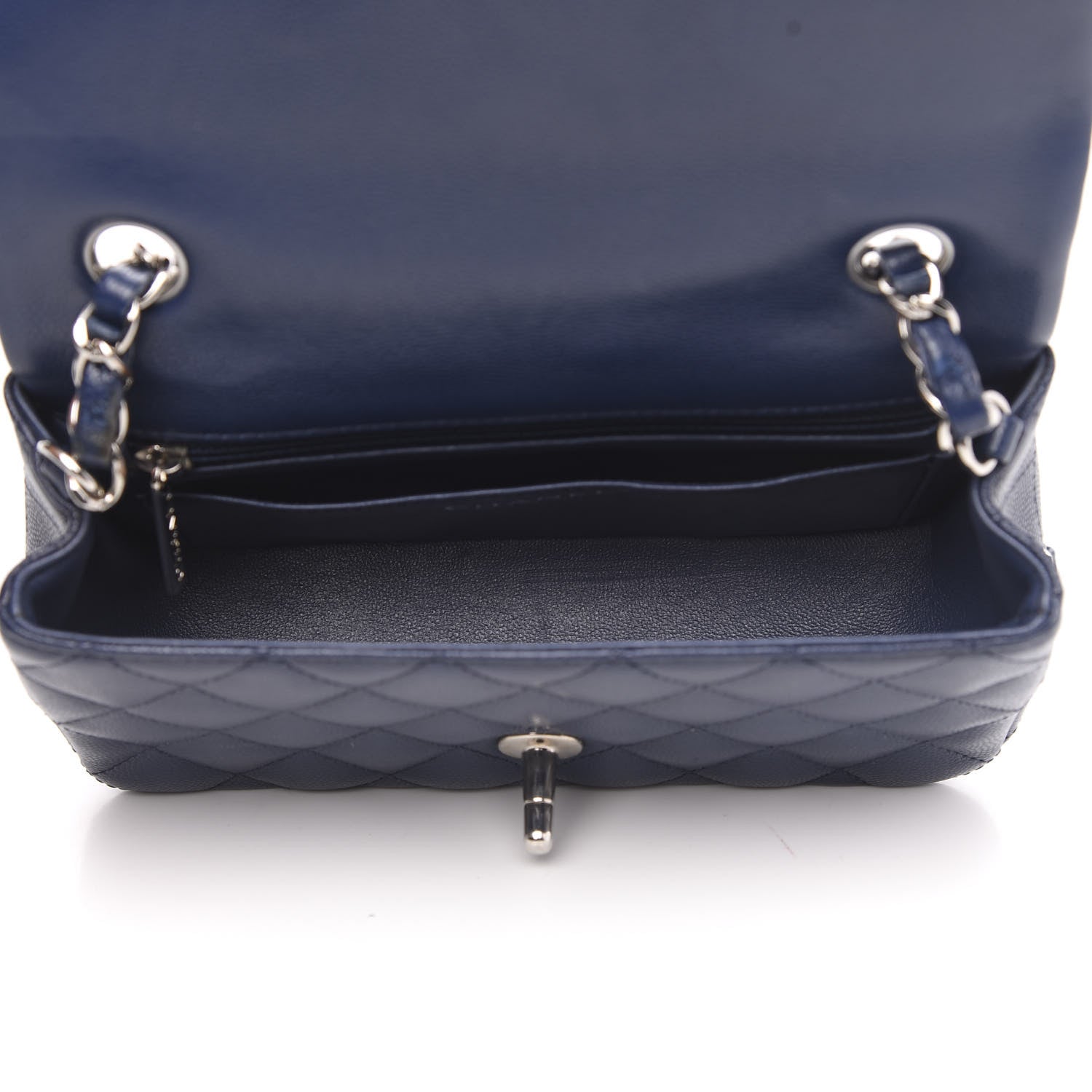 Chanel Caviar Quilted Mini Rectangular Flap Navy 5 of 12