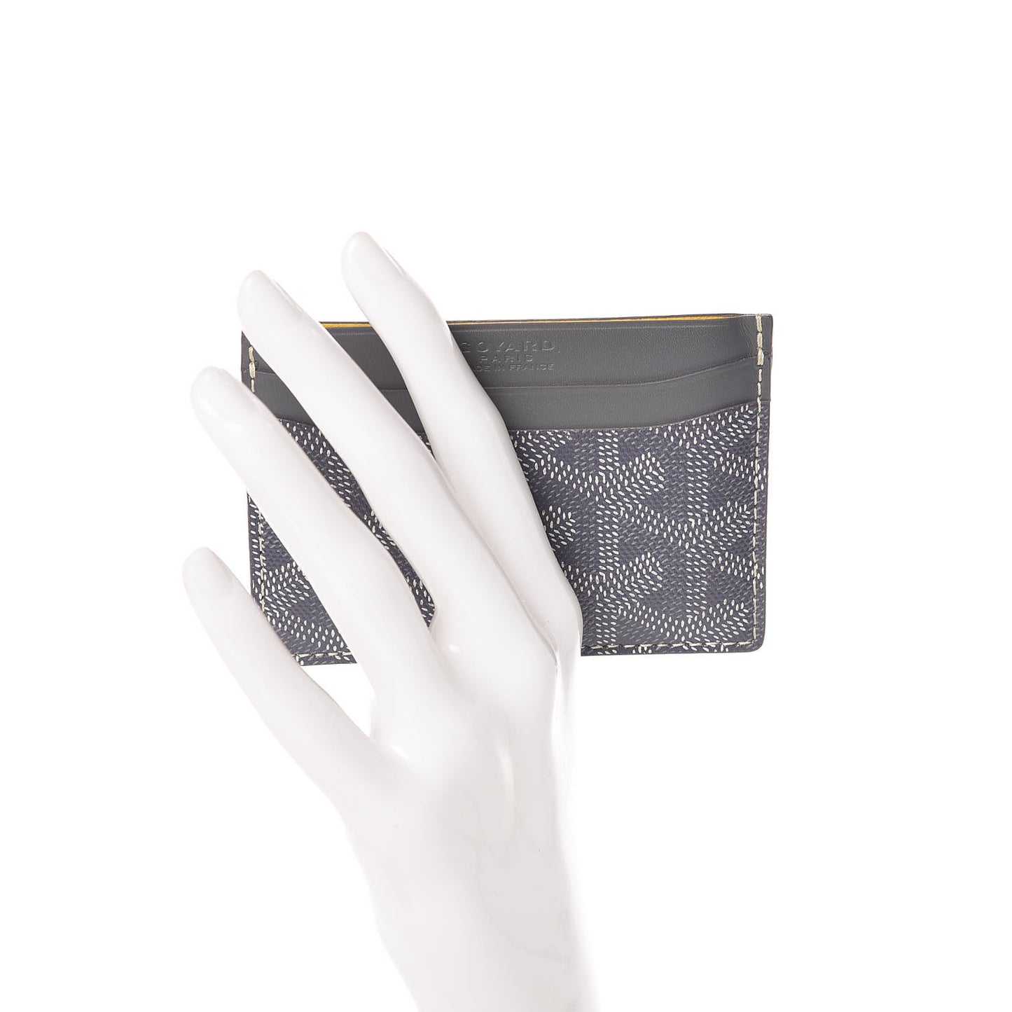 Goyardine Saint Sulpice Card Holder Grey