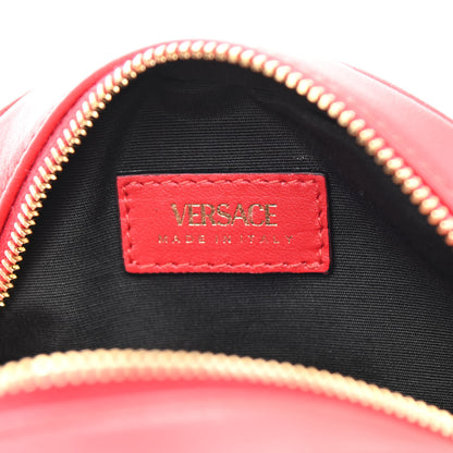 Versace Nappa Quilted La Medusa Round Camera Bag Red 6 of 8