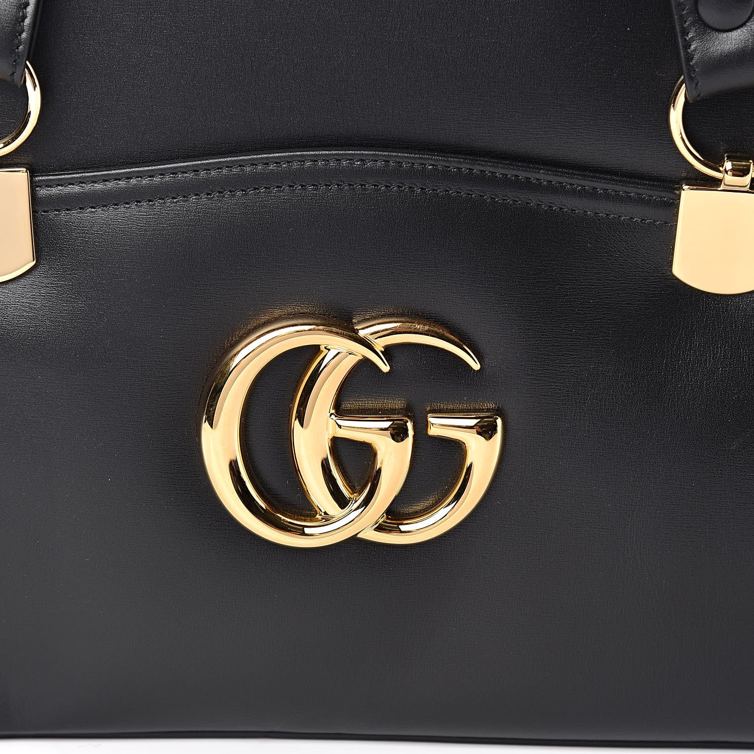 Gucci Vitello Palmellato Lux Large Arli Top Handle Bag Black 11 of 11