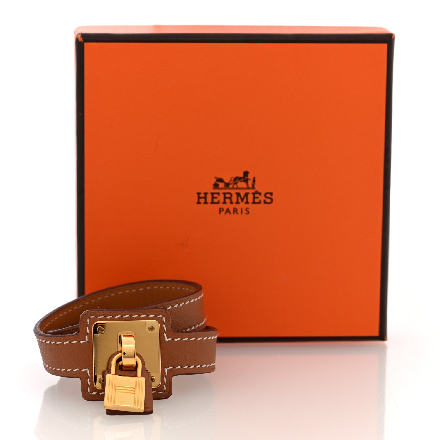 Hermes Swift O'Kelly Double Tour Bracelet T1 Gold 6 of 6