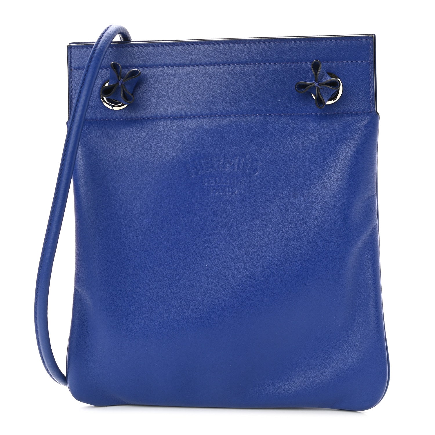 Hermes Milo Lambskin Swift Mini Aline Bleu Electrique 1 of 10