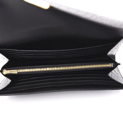 Hermes Matte Alligator Constance Wallet Black 6 of 17
