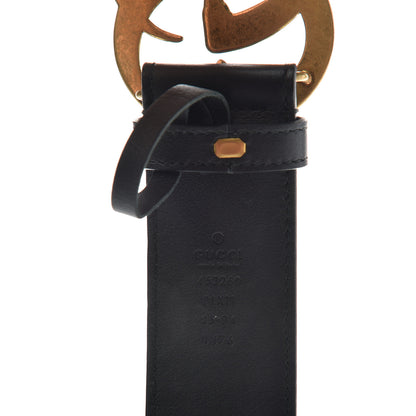 Gucci Moon Calfskin Pearl Double G 40mm Belt 85 34 Black Cream 3 of 6