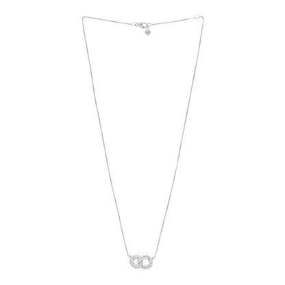 David Yurman 18K White Gold Diamond Belmont Curb Link Pendant Necklace 2 of 4