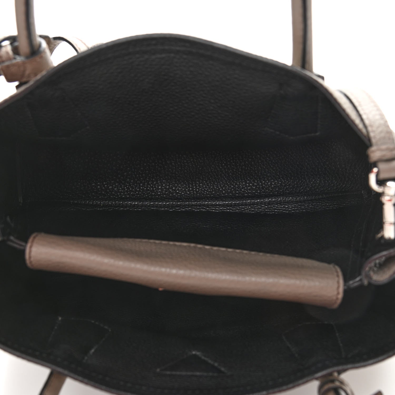 Prada Vitello Daino Small Double Bag Argilla Black 5 of 9