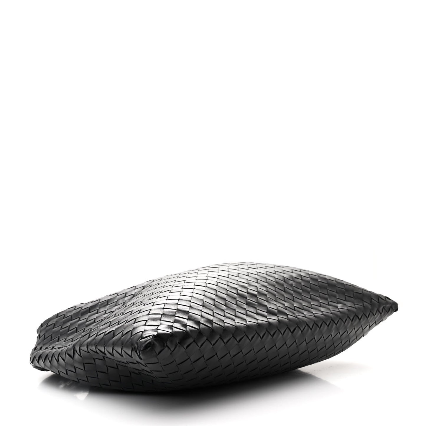 Calfskin Intrecciato Large Hop Black