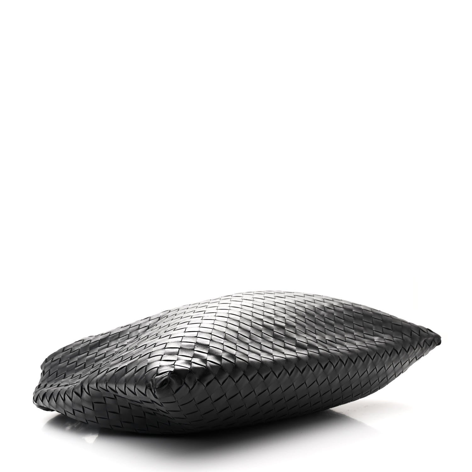 Bottega Veneta Calfskin Intrecciato Large Hop Black 4 of 10