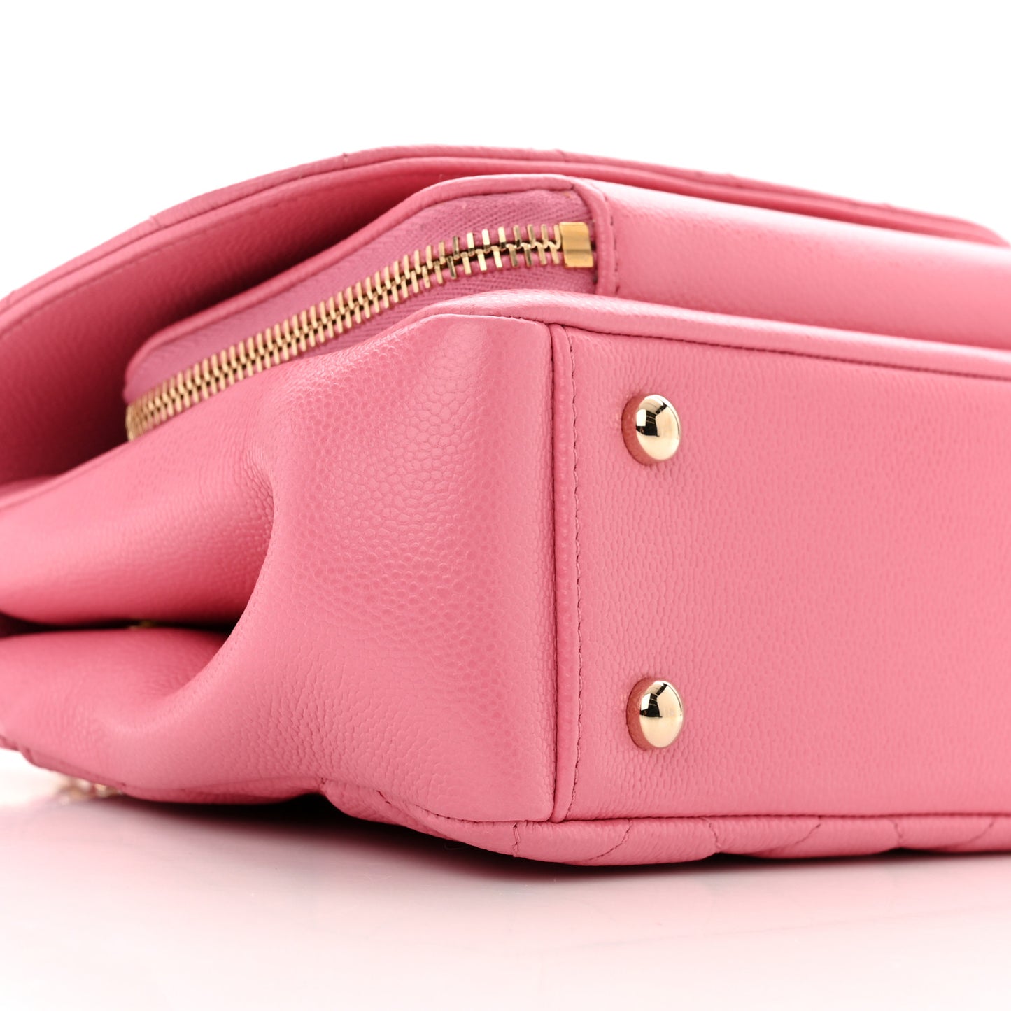Caviar Quilted Small Business Affinity Flap Pink