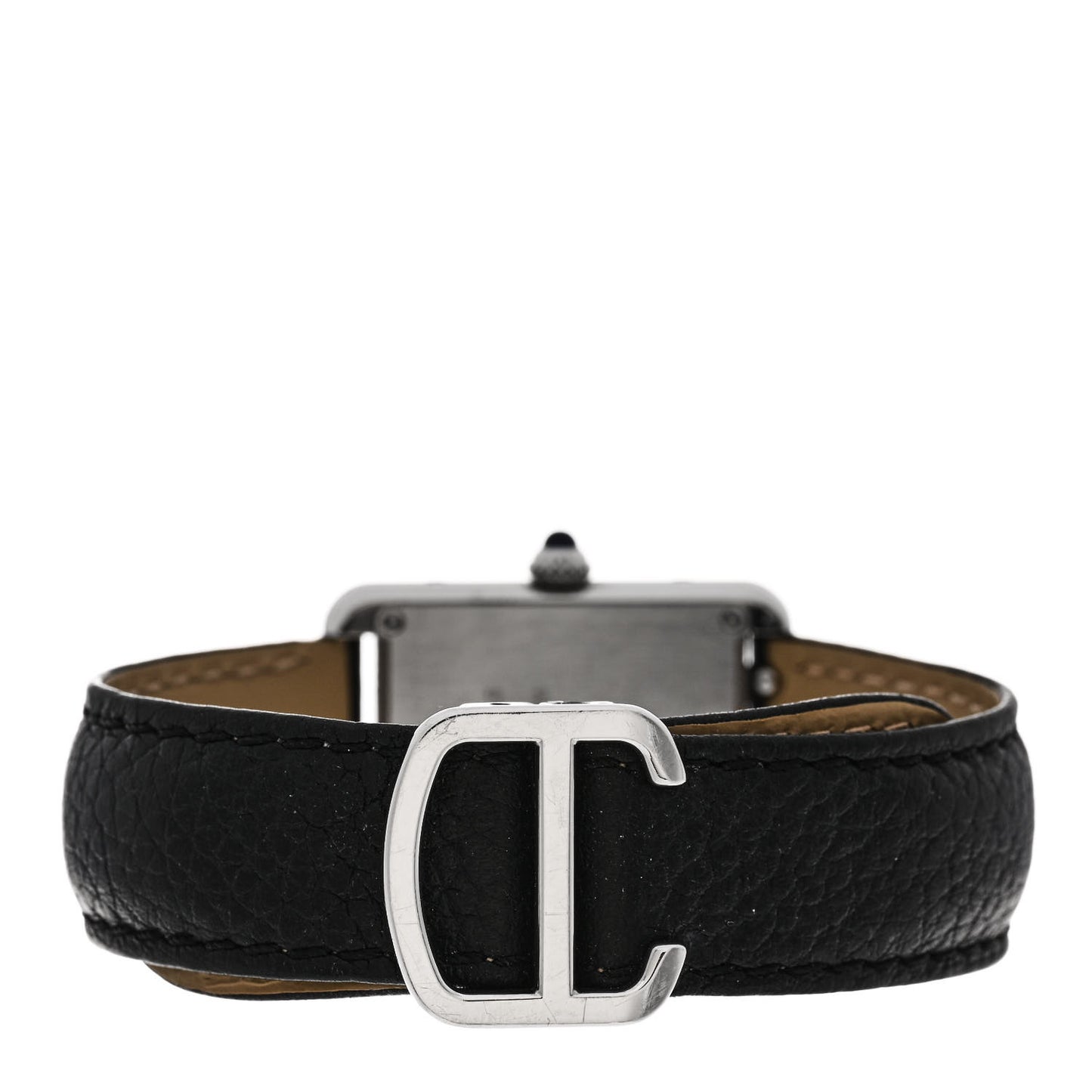 Stainless Steel Calfskin 24mm Tank Solo Quartz Watch