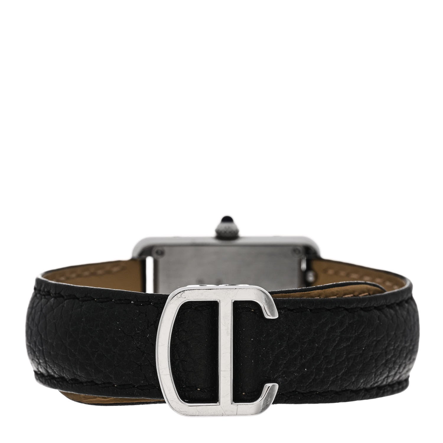 Cartier Stainless Steel Calfskin 24mm Tank Solo Quartz Watch 3 of 4