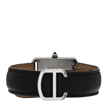 Cartier Stainless Steel Calfskin 24mm Tank Solo Quartz Watch 3 of 4