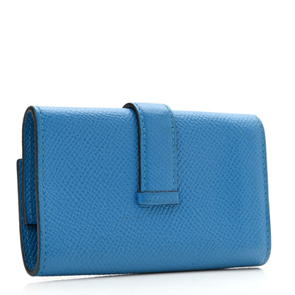 Hermes Epsom Bearn Multicles 4 Key Holder Bleu Zanzibar 3 of 11