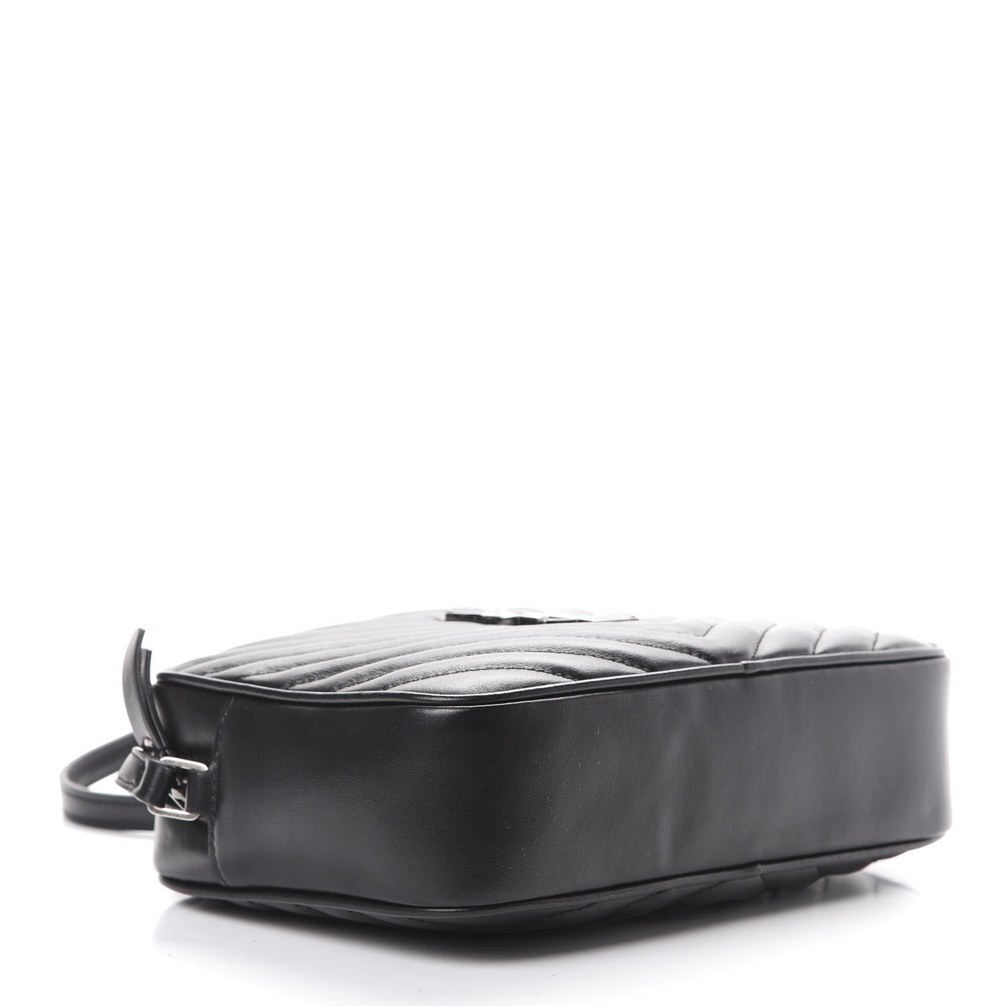 Calfskin Matelasse Monogram Lou Camera Bag Black