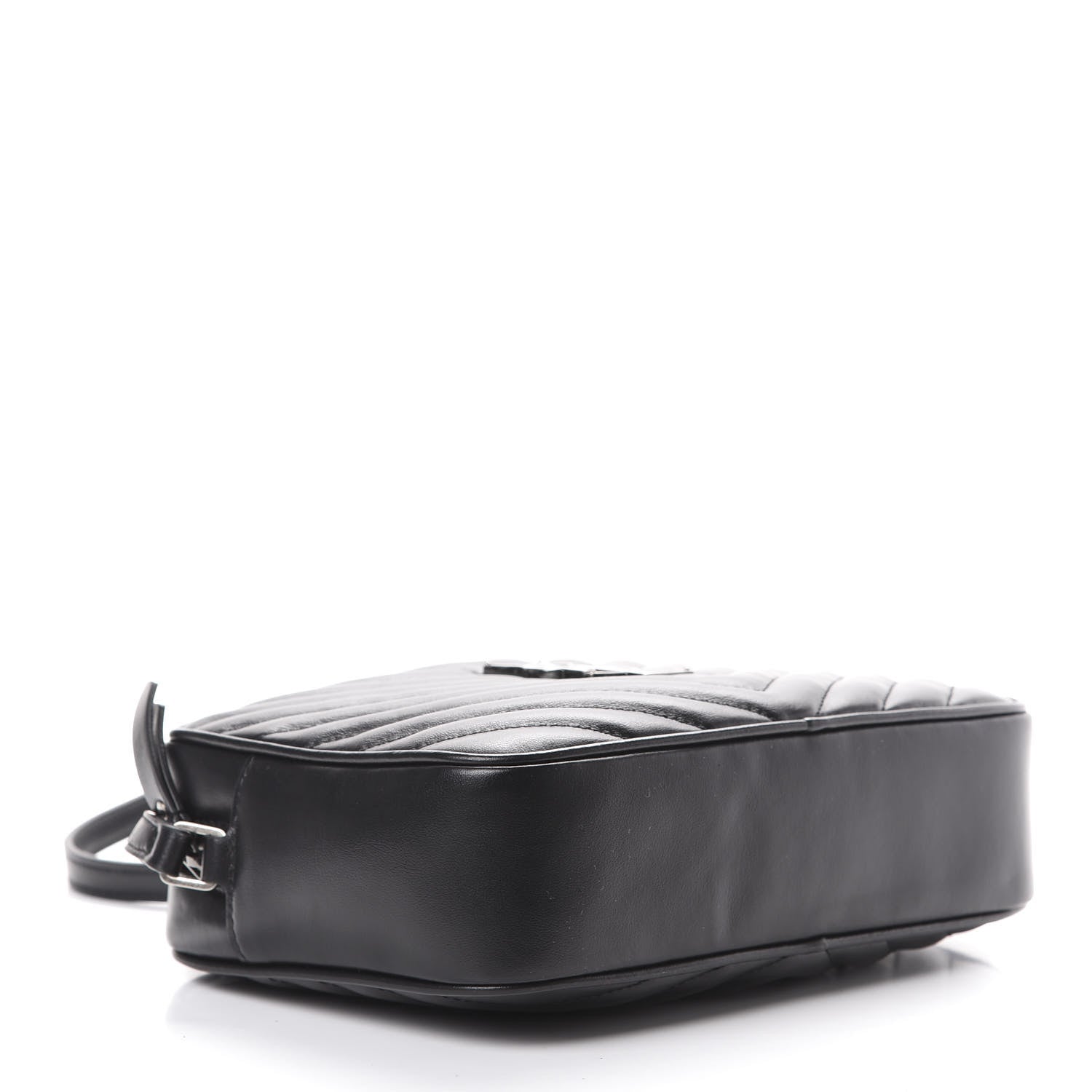 Saint Laurent Calfskin Matelasse Monogram Lou Camera Bag Black 3 of 9