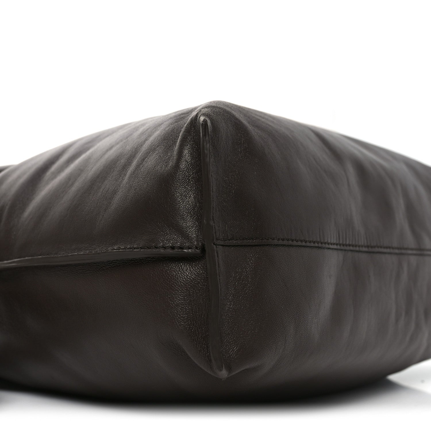 Loewe Calfskin Flamenco Puffer Knot Bag Dark Brown 8 of 9