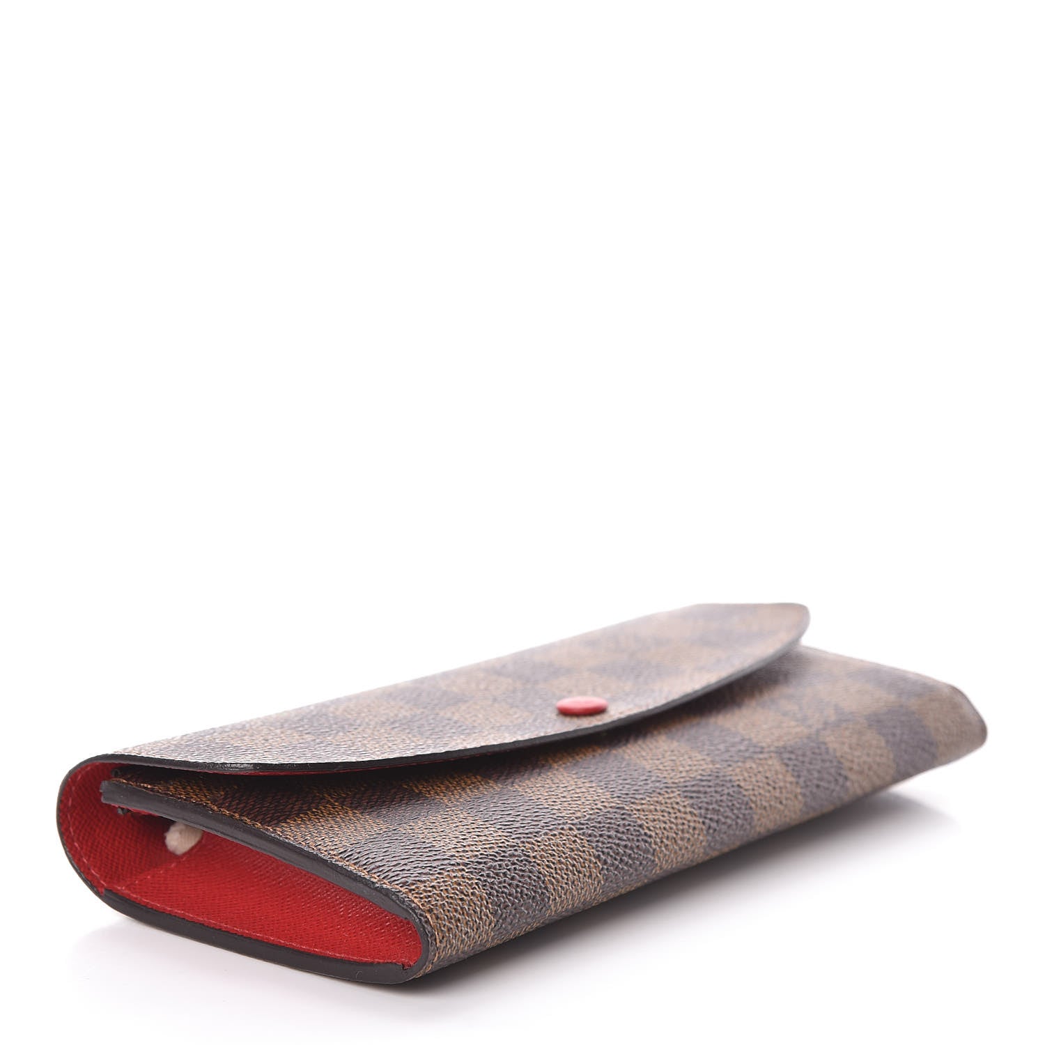 Louis Vuitton Damier Ebene Emilie Wallet Red 4 of 6