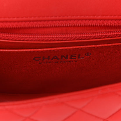 Chanel Lambskin Quilted Mini Square Flap Red 5 of 8