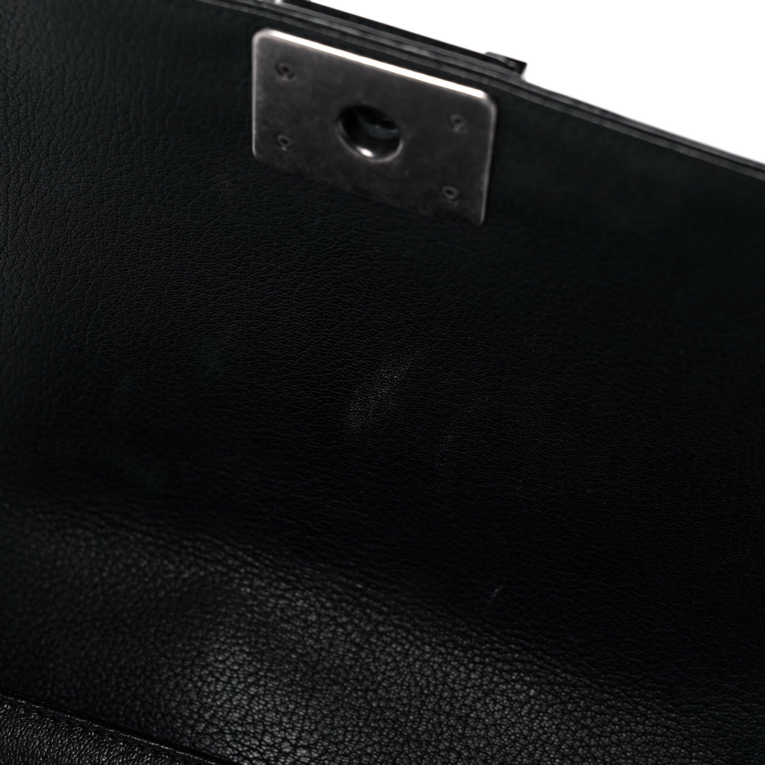 Chanel Goatskin Quilted Patent Medium Duo Boy Flap Black 13 of 15
