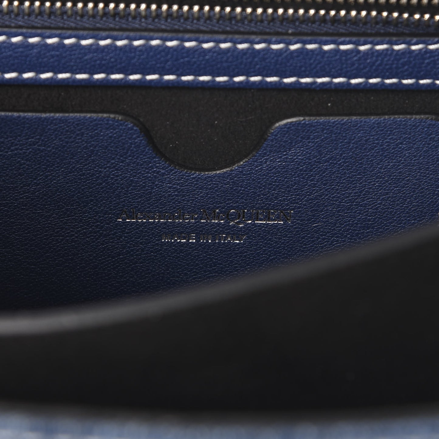 Denim Small Jeweled Knuckle Satchel Indigo Pacific