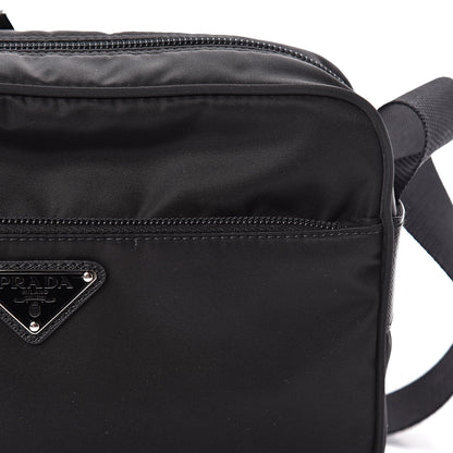 Prada Nylon Vela Messenger Bag Black 7 of 9