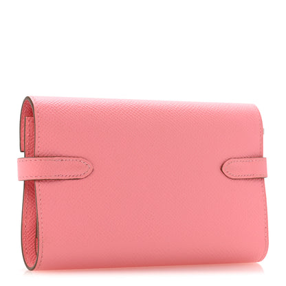 Hermes Epsom Medium Kelly Wallet Rose Confetti 3 of 12