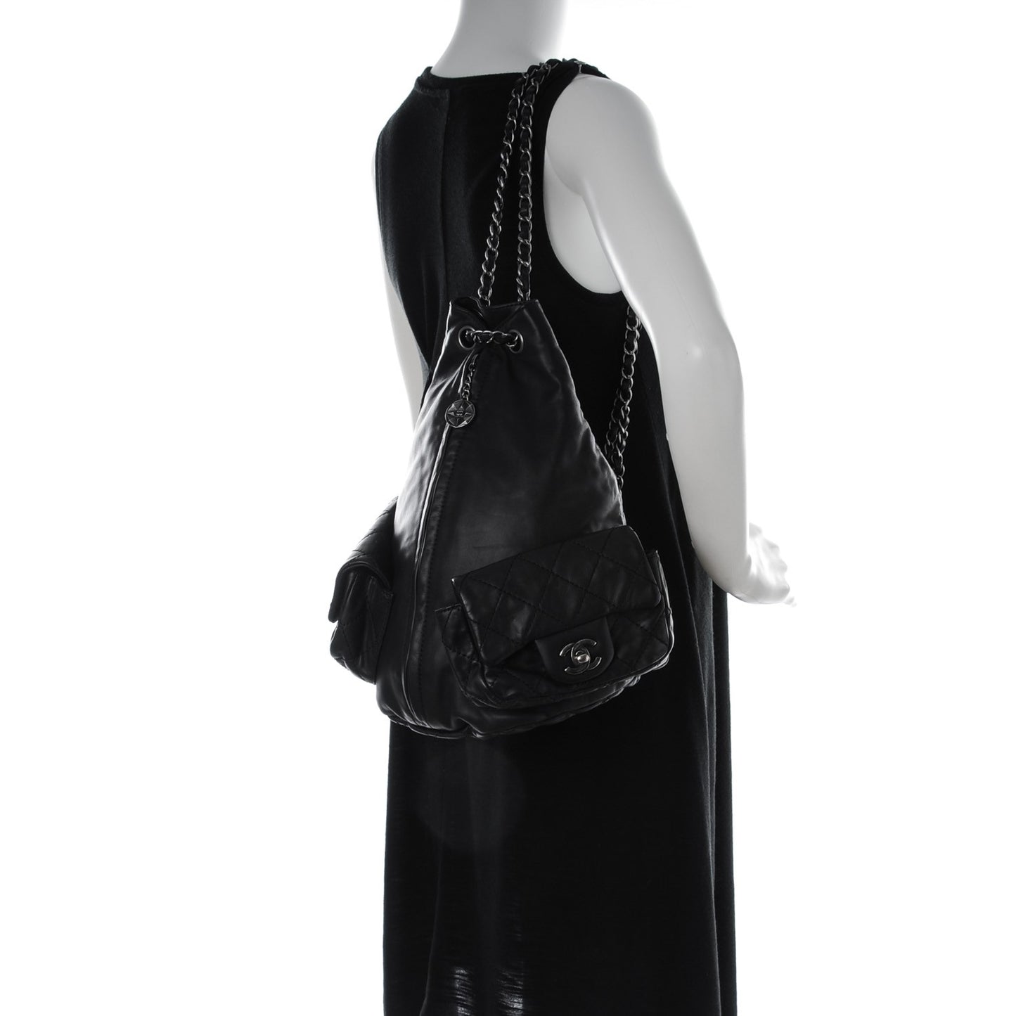 Calfskin Large Backpack Is Back Black