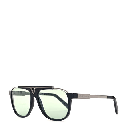Louis Vuitton Damier Graphite Acetate Mascot Sunglasses Z1183W Green 1 of 7