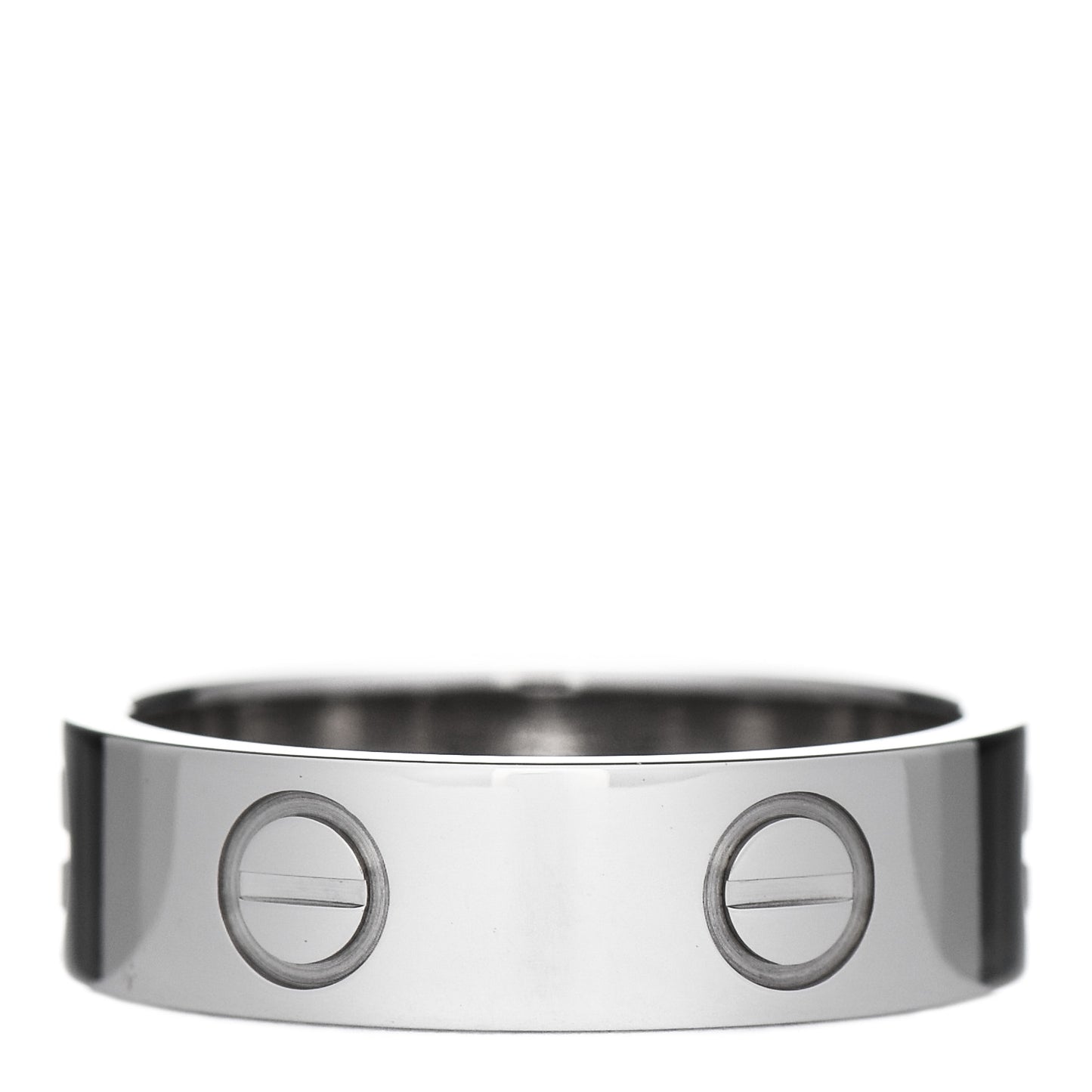 18K White Gold 5.5mm LOVE Ring 53 6.25