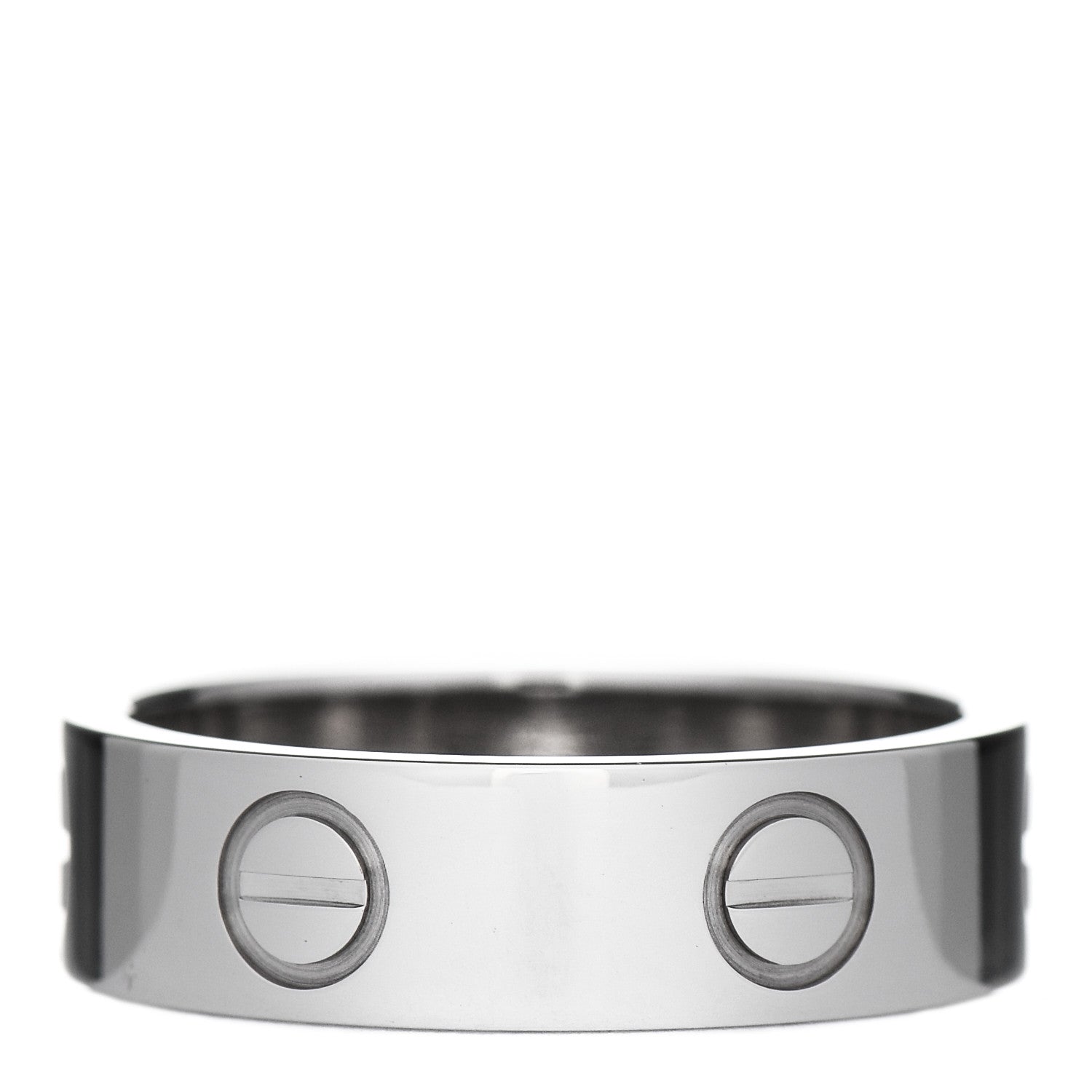 Cartier 18K White Gold 5.5mm LOVE Ring 53 6.25 3 of 5
